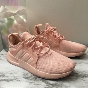 Gently Used Baby Pink Adidas Sneakers
